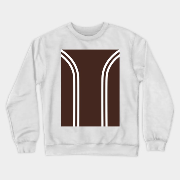 Coventry City 1975 Tramlines Brown and White Crewneck Sweatshirt by Culture-Factory